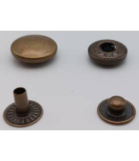 Article pression boule et calotte - bronze