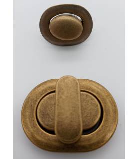 Article Fermoir tourniquet oeilleton ovale bronze
