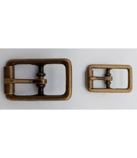 Boucle double rouleau bronze