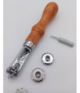 Outil travail du cuir - Roulette marque point
