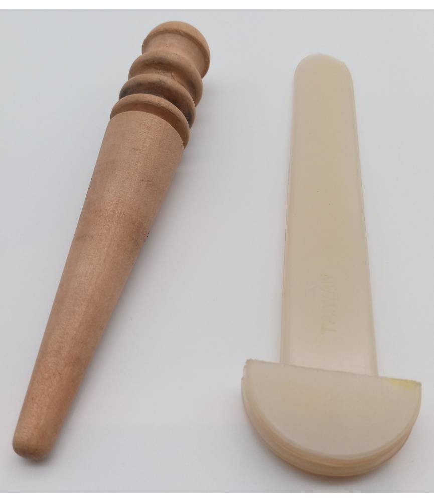 Outil travail du cuir - Outils à lisser en bois