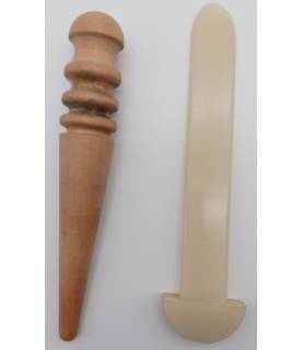 Outil travail du cuir - Outils à lisser en bois