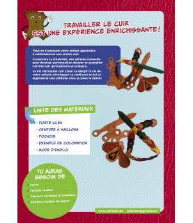 Folder kit créatif travail du cuir, kit boléro