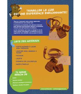 Folder kit créatif travail du cuir, kit dartagan