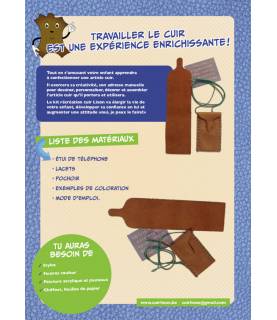 Folder kit créatif travail du cuir, kit  Dallas