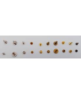 Lot de rivets vue haut