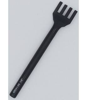 Outil travail du cuir - griffe droite 4 dents
