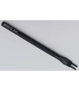 Outil travail du cuir - griffe diamant 2 dents