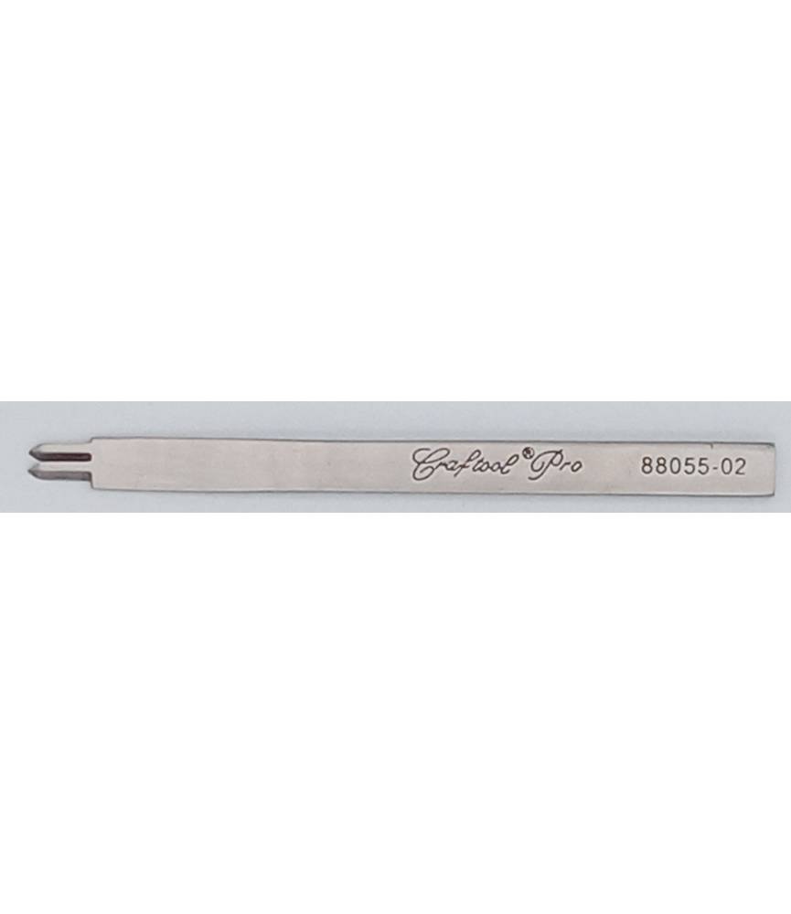 Outil travail du cuir - griffe diamant 2 dents PRO