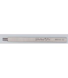 Outil travail du cuir - griffe diamant 2 dents PRO