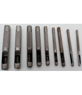 Outils travail du cuir - Kit emporte-pièce perforation ronde