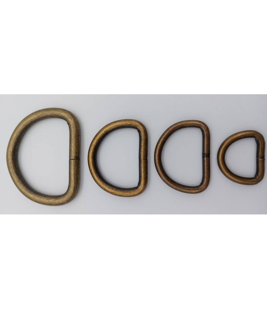 Anneaux demi-ronds bronze