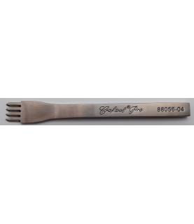 Outil travail du cuir - griffe diamant 4 dents PRO