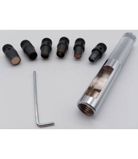 Outils travail du cuir - Kit emporte-pièce Maxi mèche ronde