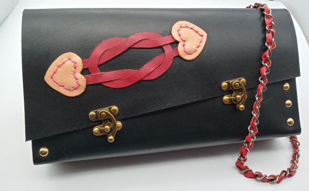 sac en cuir noir